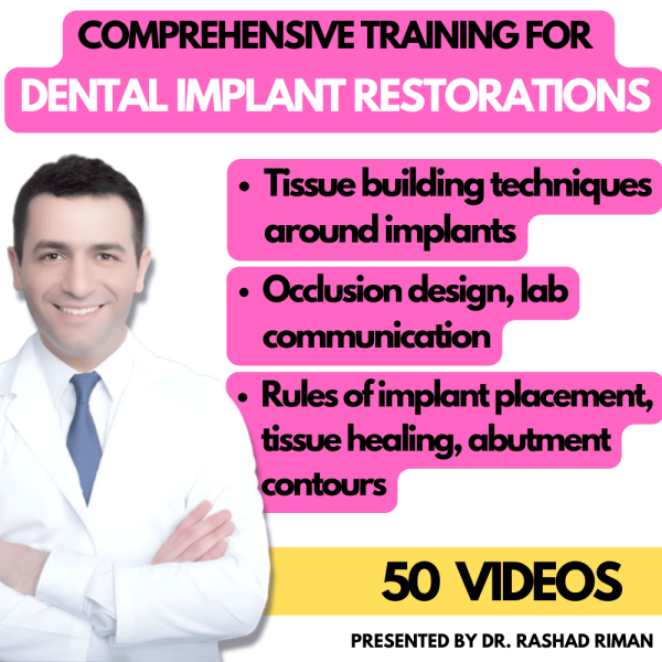 Comprehensive training for dental implant restorations